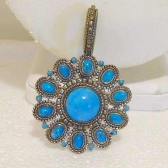 R. J Graziano Simulated Turquoise Pendant - Picture 3 of 8